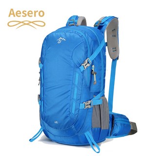 Aesero 등산배낭 아웃도어 초경량 대용량 40L 등산가방 남자 여성 배낭 백팩, 블루