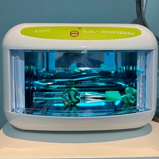 카리스 미용 뷰티 왁싱 자외선 살균기 미용소기구 유리볼 팩붓 핸드폰 마스크 소형 UV소독기 자외선살균기 상품 이미지