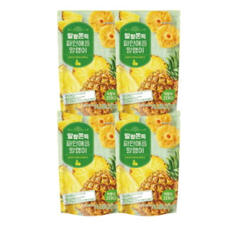 말랑쫀득 파인애플 말랭이, 4개, 180g