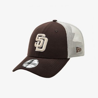 뉴에라 MLB 샌디에이고 파드리스 소프트 메쉬 트러커 볼캡 번트 우드 14439969 169821