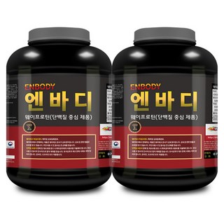 1+1 엔바디 웨이프로틴 고함량 단백질보충제 /아미노400 증정, 2kg, 2개 단백질쉐이크