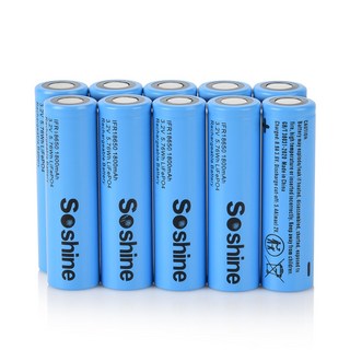 Soshine 3.2V 1800mAh LiFePo4 충전식 배터리 고품질 18650 2000 사이클, 02 1800mah battery 10pc, 01 CHINA