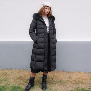 올리브데올리브 FUR 후디 롱 다운 점퍼 OH3WM1900