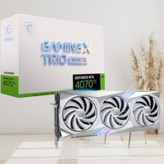 MSI GeForce RTX 4070 Ti GAMING X TRIO WHITE 12G, 단일옵션