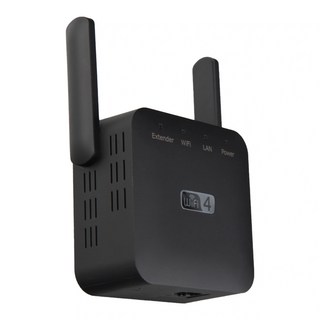 무선 와이파이 리피터 2.4GWiFi 증폭기 부스터 300Mbps 신호 와이드 커버리지 익스텐더 액세스 포인트, 02 Black, 1개