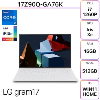 LG전자 LG그램 17Z90Q-GA76K