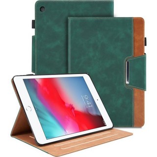 iPad Mini 2019 5세대 케이스 7.9 Mini4321 멀티 앵글 뷰잉 스탠드 커버포켓 포함 PU 가죽 자동 웨이크슬립 스마트 태블릿 커버자석 걸쇠 녹색, Green, iPad Mini 5/4/3/2/1 7.9"