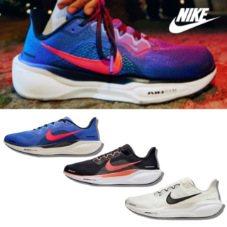 NIKE 나이키 남성 페가수스 41 운동화 런닝화 검정색 파란색 흰색 신발 헬스화 조깅화 키높이 슈즈