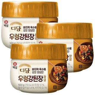 cj제일제당(주) 다담 우렁강된장양념, 500g, 3개