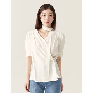 로엠 여성용 타이 랩 블라우스