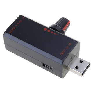 사무실용 스위치가 있는 USB 팬 속도 조절기 5V2A USB 팬 스텝리스 속도 조절기 5V9V1A 출력 범위 조정, 1pcs, 1개