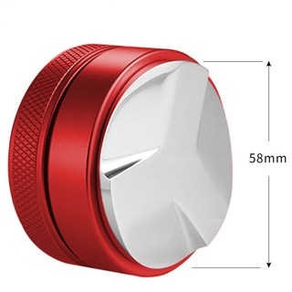 JINGHENG 스테인레스 탬퍼 탬핑 레벨링 디스트리뷰터 49 51 53 54 58mm, 58mm회오리레드, 1개