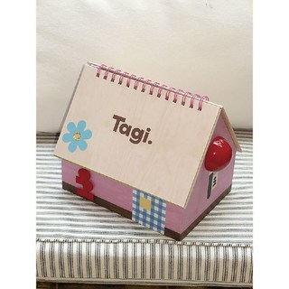 탁상달력 캘린더 인테리어 2024년 감성하우스 우드 플래너, B.크림하우스