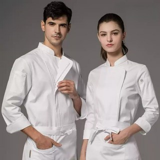 남여공용 요리사 작업복 긴팔 반팔 조리복 셰프복 지퍼
