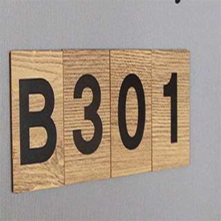 층수 표시용 우드문자, 5, 5