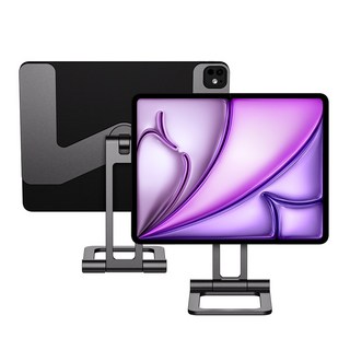 니케 맥스냅에어SE 접이식 휴대용 초경량 아이패드 마그네틱 거치대, 스페이스 그레이, 12.9/13인치(에어6/ 프로3/4/5/6세대), 1개