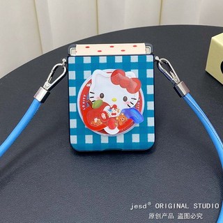 땡땡이 체크 고양이 맥세이프 zflip케이스