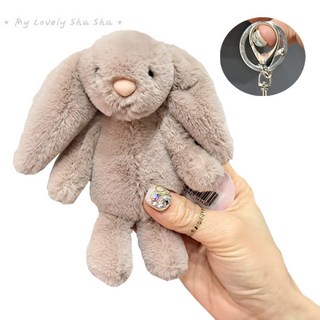토끼인형 마이러블리 샤샤 애착 토끼 가방고리 동물 인형 15cm, 샤샤 브라운 가방고리15cm, 1개