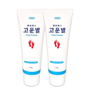 WHB 웰빙헬스 고운발--풋케어크림 풋크림, 120g, 2개