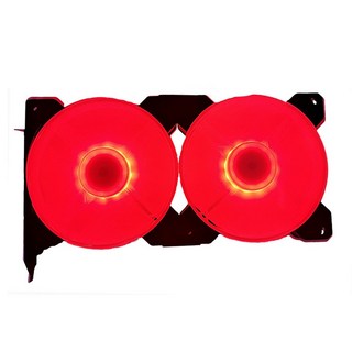 PC 비디오카드 쿨링팬 PCI 장착 그래픽카드 듀얼 냉각 레드 LED 120MM 12V