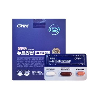 GNM 올인원 뉴트리션 멀티비타민+, 30회분, 1개