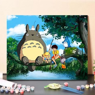 코지하루 DIY 명화그리기 유화 그림 그리기 아크릴화, 지브리B 30×40 (8031), 1개 코지하루 DIY 명화그리기 유화 그림 그리기 아크릴화, 지브리B 30×40 (8031), 1개