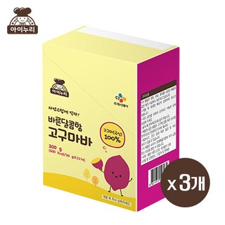 CJ 아이누리 바른 달콤함 고구마바 200g (20g x 10입), 3개