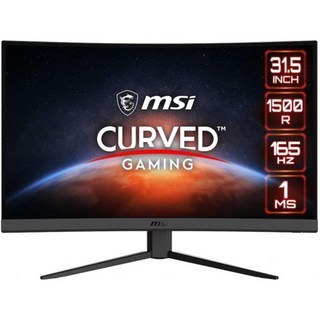 MSI 옵틱스 G32C4W 32인치 FHD 곡선 게이밍 모니터 1500R 165Hz 1ms AMD 프리싱크 Optix 리퍼비시