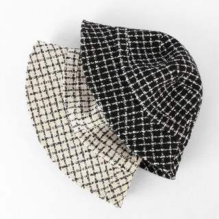 팸드님 국내제작 트위드버킷햇 사계절 데일리 여성 벙거지 모자