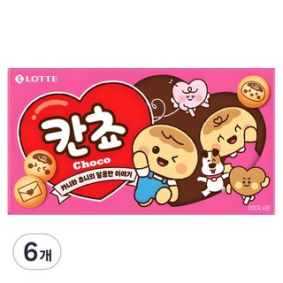 롯데웰푸드 칸쵸 초코맛, 54g, 6개