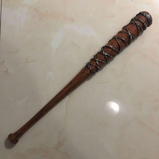 호신용 워킹 데드 도구 Negan PU 야구 방망이 소프트볼 비트 스틱 33 인치, 01 WHITE, 1개