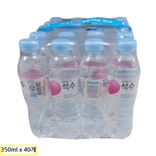 석수 먹는샘물 생수, 350ml, 40개