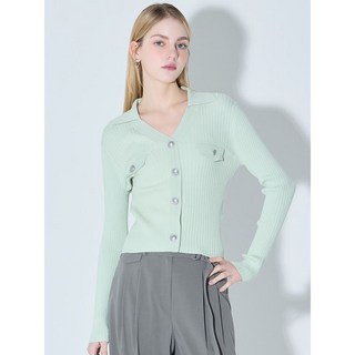 리스트 골지 브이 칼라 풀오버 가디건 택가격 128000원