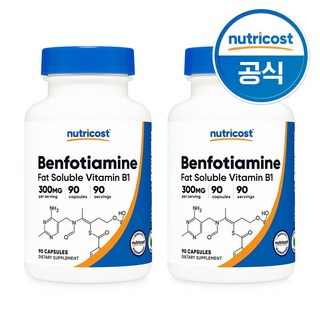 뉴트리코스트 벤포티아민 300mg, 90회분, 2개 허바캐나다벤포티아민