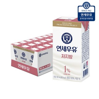 연세우유 저지방 가볍다우유 190ml 24팩, 24개