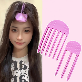 롤링페이퍼 정수리 뿌리볼륨 헤어뽕 가르마 헤어핀 볼륨 집게핀, 1세트, 3날핀+6날핀