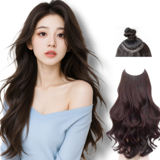 디올드 헤어맛집 완판템 레이어드컷 봉고데기 CS컬 헤어피스, 1개, 초코브라운