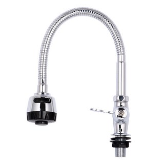 단수 코브라 세로 자바라 주방헤드 씽크대 수도꼭지 사용 모습