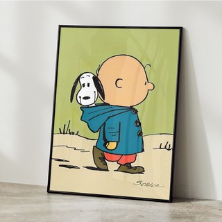 스누피 그림 포스터 snoopy 빈티지 일러스트 액자 카페 감성 아기방 인테리어 소품 30, A4 사이즈(210x297mm), A4포스터만 구매