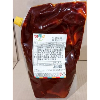 맛깔지기 두루두루 불닭 소스 냉장 파우치 2kg 매운맛, 1개