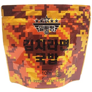 언제 어디서나 뜨거운 물만 부으면 OK~일빵빵 김치라면국밥, 1개, 100g