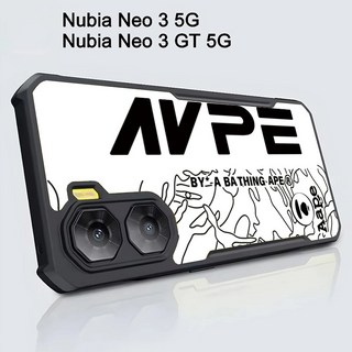 ZTE 누비아 네오 3 GT 케이스를 위한 고급스러운 전화 케이싱 네오 2 네오 3 5G NO.6를 위한 명확한 아크릴 떨어짐 예방 매우 네네네네오 3 5G NO.21