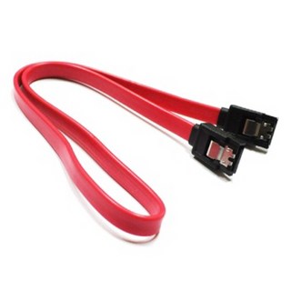 SATA 락킹 일자형 플랫 케이블 [레드] (10EA), 10개, 40cm