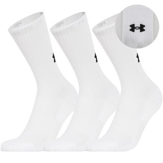 언더아머 UA 유니섹스 스포츠양말 장양말 트레이닝 코튼 크루 삭스