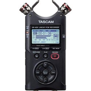 TASCAM DR-40X USB 4ch PCM USB Youtube ASMR 2496 (태스컴) 오디오 인터페이스 탑재 리니어 레코더 핸디 레코더 마이크, 상세페이지 참조