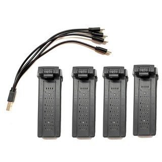 MN RC카 리튬 이온 배터리 18650 7.4V 1200mAh (MN128, MN78, MN38 호환) - 1개 RC완구/부품 13 S156 Rc 드론 배터리 부품 3.7V 1800mAh X226 쿼드콥터 USB 4in1 충전기 케이블 액세서리, 06 4pcs Gray Batteries