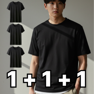 젠틀스타일 기능성 드라이 스포츠 라운드 냉감 반팔티 1+1+1