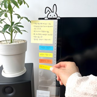 루루홈 깔끔한 투명 모니터 메모 보드