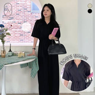 디테일웨어 여성 보이 점프수트