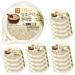 100g당 77kcal 빼빼곤약 발효곤약현미밥 150g x 20팩, 20개